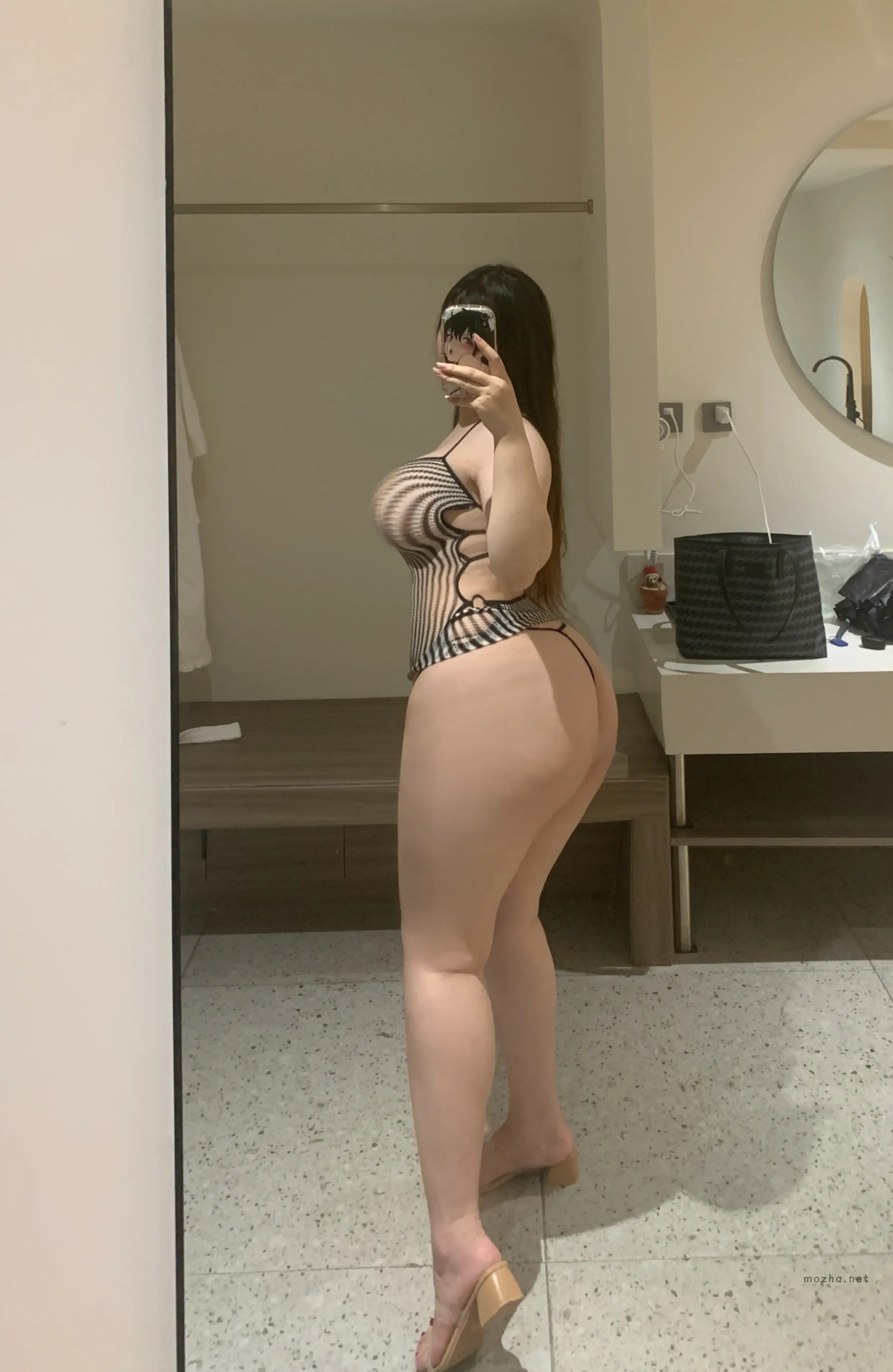 咩咩阿银 – 渔网裙系列【9P50.3M】